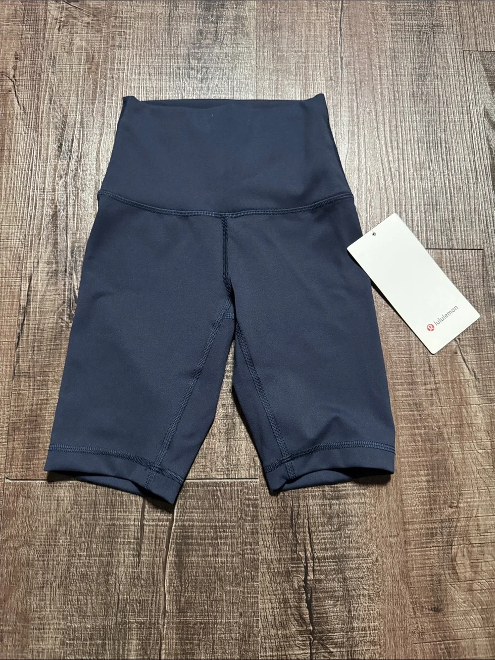 lululemon athletica Navy High-Rise Bike Shorts NWT